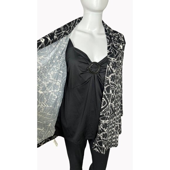 Notations Tops - NOTATIONS stretchy pullover Blouse Top SZ Large Layered Look